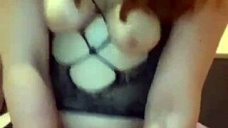 A sexy cam girl rides dildo