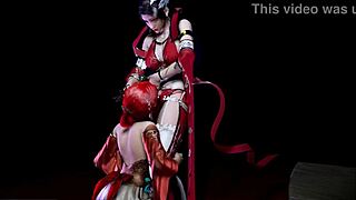 Threesome banging with two big-boobed princesses in 3D animation