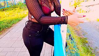 i met a guy in the park and we fucked without condom, it felt so good on my big tits