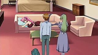 Beautiful vampires with great big boobs in an anime hentai