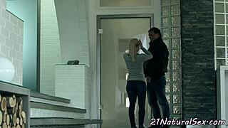 european girlfriend bounces on her lover's cock so hot 😍