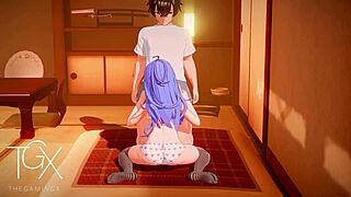 Anime Hentai Game Roxy Fucks Anal in Various Positions