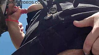 Pretty blonde gives great outdoor POV blowjob and more