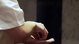 I licked Anna Rose's pussy in stockings before fucking her to cumshot in the bathroom.