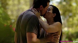 Abbie Maley in a hardcore scene in a family with different ethnicity