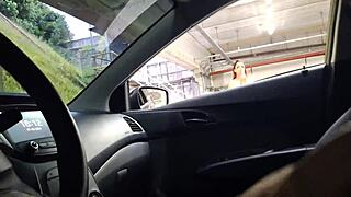 Risky Public Masturbation by Beautiful Woman Outdoors