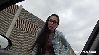 Cute petite slut's wild way to make a living.