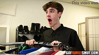 Damn! Gay sex with step uncle behind step aunt's back!