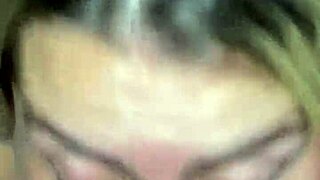 Blonde latina deepthroats cock spitting homemade sex