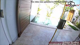 Young Slim Blonde German Teen's First POV Facial