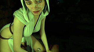 3d hentai princess leia gives handjob joi teaser