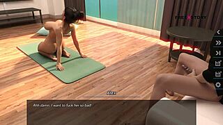 Dreams of Desire: Alex Shakes Hard Dick Watching Landlady’s Nude Yoga