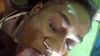 Fernanda Chocolatte Receives Intense Bukake Facial Cumshot