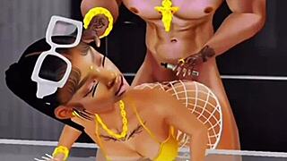 She wanted Fortnite, but I turned it into fucknight with big ass pussy squirting