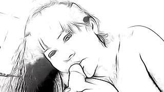 i give a blowjob to a nymphomaniac whore in this sexy anime hentai cartoon