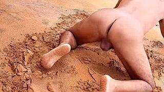 ladysilva's hot latina gay ass shines at the beach 😍