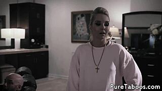 Tiny petite teen babe intensely cums during deep drilling and facial