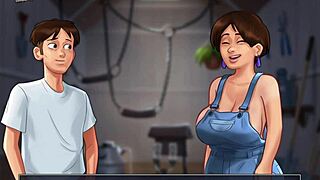 Hot brunette gets naughty in this erotic cartoon