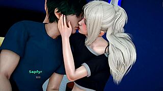 sister performing oral activity with shaved partner