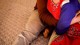 Indian Housewife Enjoys Deep Sex and Creampie on Bed