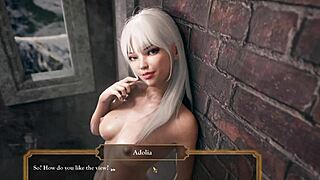 In the castle tower, fucking hot with big tits