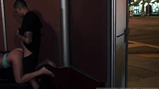 Bound redhead Valerie enjoys the rough treatment in this intense session.