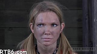 gal fastened for toy twat pleasuring