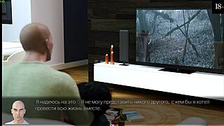Beautiful game with an erotic massage with Anna