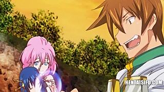 Women face heinous fucking after losing battles in hentai!