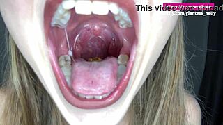 i love swallowing huge gummy bears down my throat in this fetish video