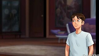 Stepmom Kimmytoons Caught Fucking Pizza Guy in Summertime Saga