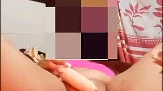 She fingers her wet pussy until huge squirts erupt