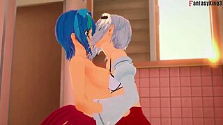 have you watched koneko and xenovia's lesbian action in hs dxd ntr madness 2?