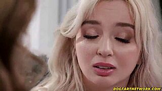 wow, sad blondie gets railed by bestie and 8 huge dicks