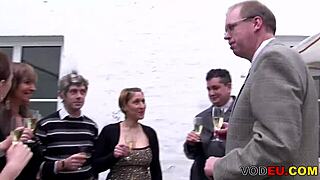 German Gangbang Orgy with Wild Muff Diving?