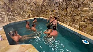 Hey guys, wanna join our pool orgy with friends at the motel?