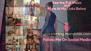 Busty girlfriend in leather gives boyfriend pov blowjob, deepthroat, sloppy, and cum in mouth.