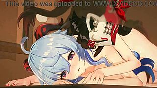 Ganyu And Huohuo In Motion With Damage Voices