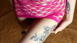 Blonde babe with blue eyes gives deep slobbery blowjob, gets fucked in poses, anal, cum on ass and back