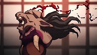 Kimetsu no yaiba episode from katanakaji no sato-hen temp 4 ep 3 with monster themes