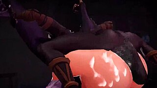 Raiden Shogun's sensual gang bang scene in anime porn