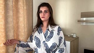 stepmother with fat cock makes stepson lick her milky nipples