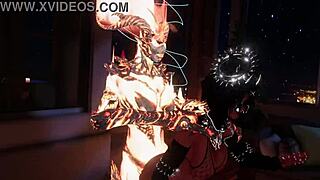 Hot Flamenco dancer in erotic VR experience with magic girl theme