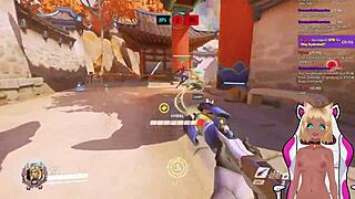 Vtuber Lewdneko Gets Spanked While Playing Overwatch Part 2