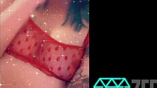 Tattooed slut teases with buttplug and assplay in compilation