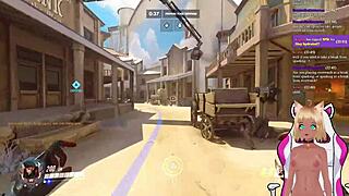 Vtuber Lewdneko Gets Spanked While Playing Overwatch Part 2