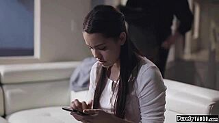 teen babysitter earns cash for intimate job