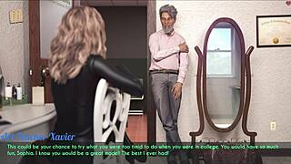 A wife and her stepmother share a homemade moment in 3D.