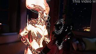 Hot Flamenco dancer in erotic VR experience with magic girl theme