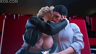 Evelyn enjoys date night with big tits in 3d cartoon hentai